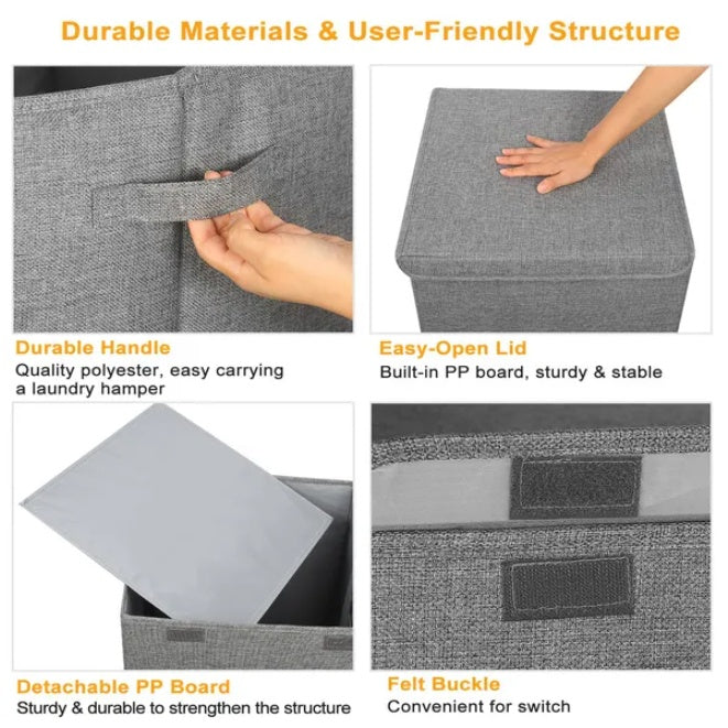 Foldable Laundry Hampers Washing Clothes Laundry Basket