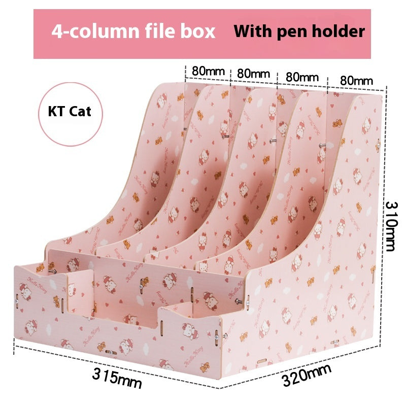 Desk Surface Panel Organizer with Storage Drawer