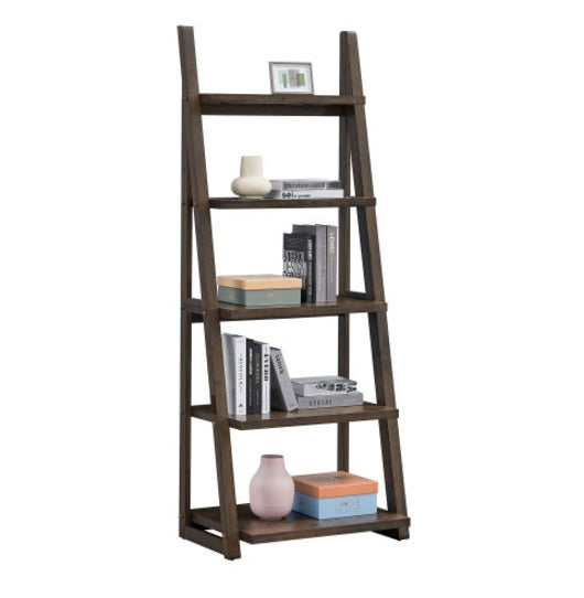 5-Tier Wood Frame Bookshelf & Storage Shelf