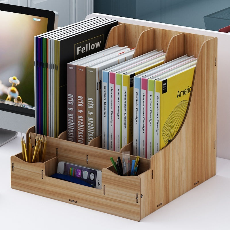 Desk Surface Panel Organizer with Storage Drawer