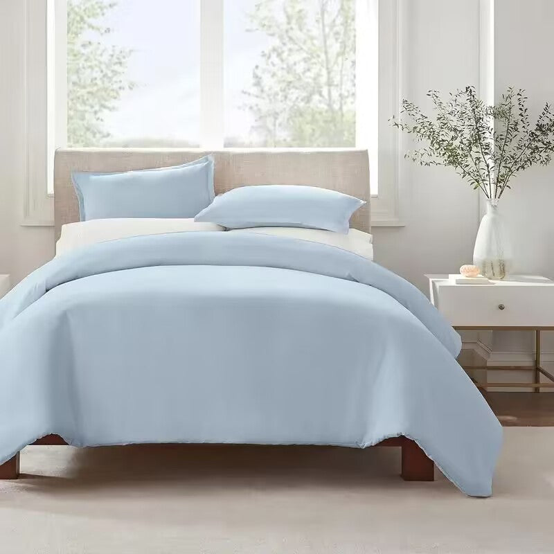 Serta Simply Clean Solid Duvet Cover Twin