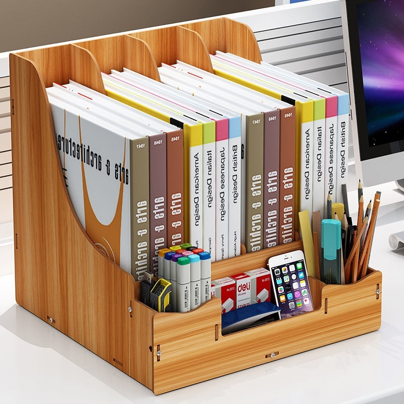 Desk Surface Panel Organizer with Storage Drawer