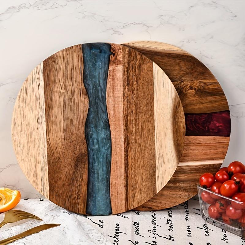 Acrylic & Wood Resin Round Cutting Board
