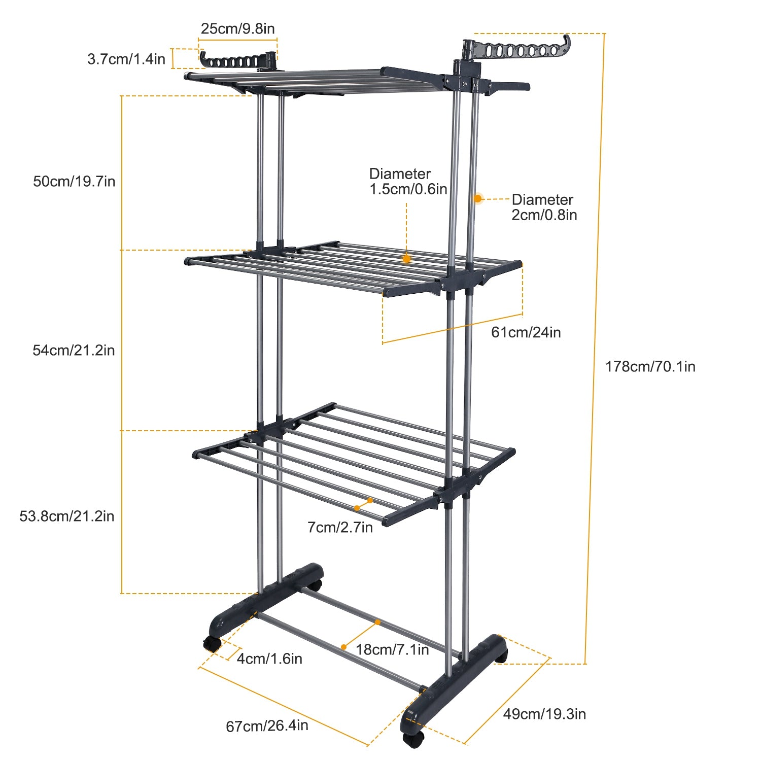 Clothes  Collapsible Laundry Drying Rack