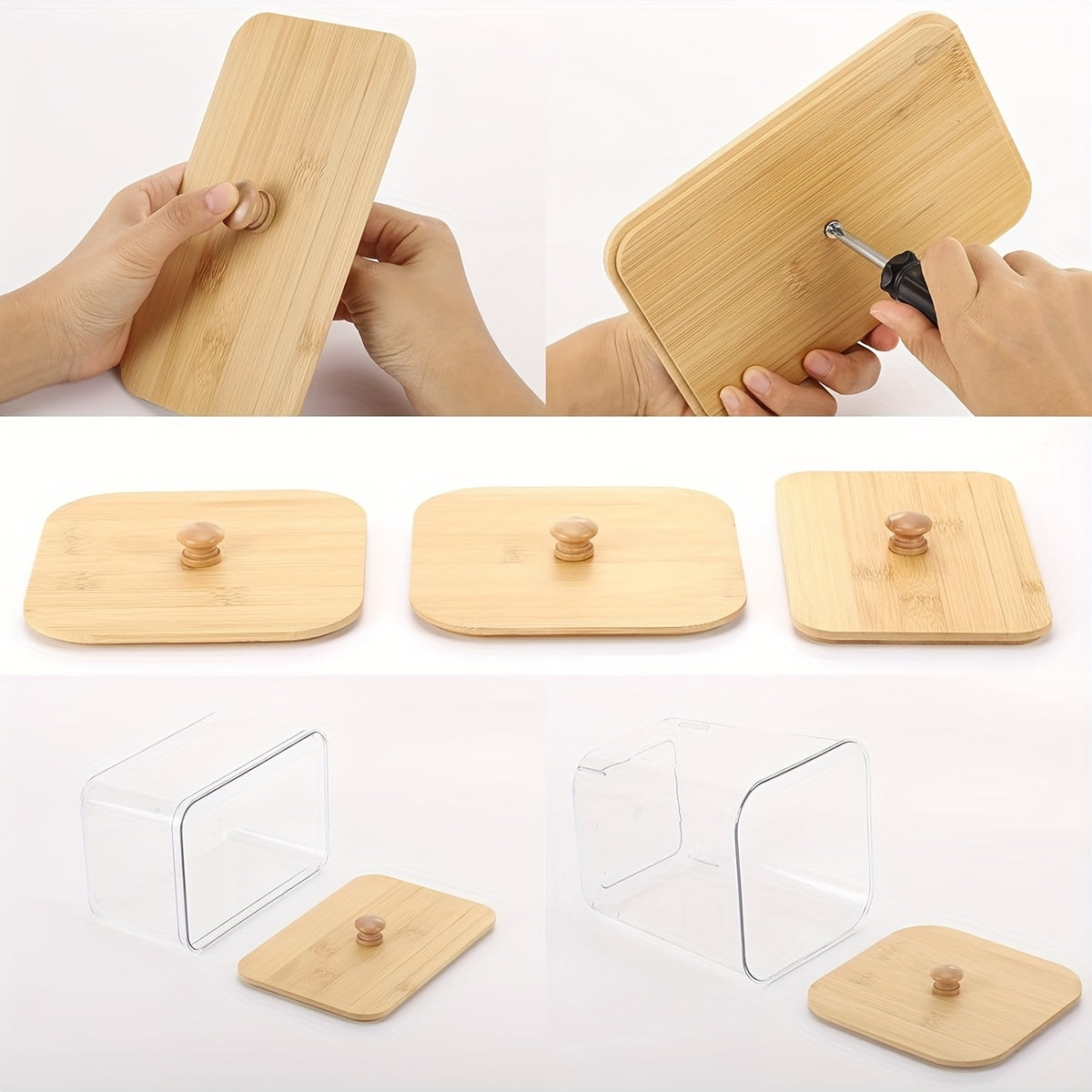 3-Pack Laundry Room Organization Storage Boxes