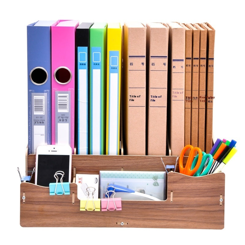 Desk Surface Panel Organizer with Storage Drawer
